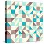 Brown and Blue Tiles-vitavalka-Stretched Canvas