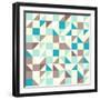 Brown and Blue Tiles-vitavalka-Framed Art Print