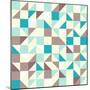 Brown and Blue Tiles-vitavalka-Mounted Art Print