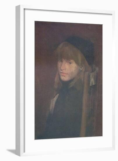 'Brown and Gold, Lillie In Our Alley', 1896-James Abbott McNeill Whistler-Framed Giclee Print