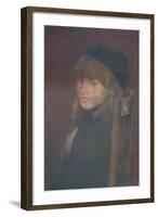 'Brown and Gold, Lillie In Our Alley', 1896-James Abbott McNeill Whistler-Framed Giclee Print