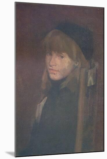 'Brown and Gold, Lillie In Our Alley', 1896-James Abbott McNeill Whistler-Mounted Giclee Print