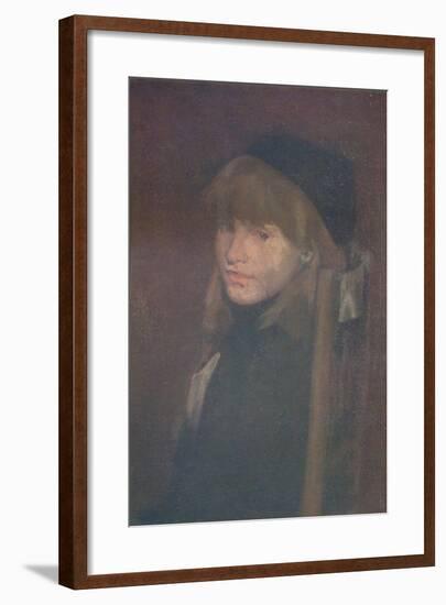 'Brown and Gold, Lillie In Our Alley', 1896-James Abbott McNeill Whistler-Framed Giclee Print