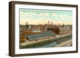 Brown and Sharpe Factory, Providence, Rhode Island-null-Framed Art Print
