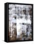 Brown and White Abstract Art Painting-T30Gallery-Framed Stretched Canvas
