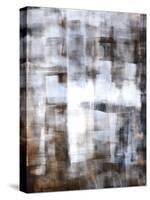 Brown and White Abstract Art Painting-T30Gallery-Stretched Canvas