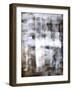 Brown and White Abstract Art Painting-T30Gallery-Framed Art Print
