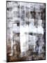 Brown and White Abstract Art Painting-T30Gallery-Mounted Art Print