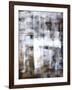 Brown and White Abstract Art Painting-T30Gallery-Framed Art Print