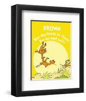 Brown Barbaloots (yellow)-Theodor (Dr. Seuss) Geisel-Framed Art Print