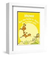 Brown Barbaloots (yellow)-Theodor (Dr. Seuss) Geisel-Framed Art Print