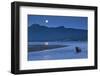 Brown Bear and Full Moon, Katmai National Park, Alaska-Paul Souders-Framed Photographic Print