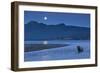 Brown Bear and Full Moon, Katmai National Park, Alaska-Paul Souders-Framed Photographic Print