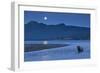 Brown Bear and Full Moon, Katmai National Park, Alaska-Paul Souders-Framed Photographic Print