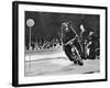 Brown Bear Riding a Motorcycle at the Bertram Mills Circus-null-Framed Photographic Print