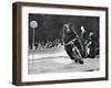 Brown Bear Riding a Motorcycle at the Bertram Mills Circus-null-Framed Photographic Print