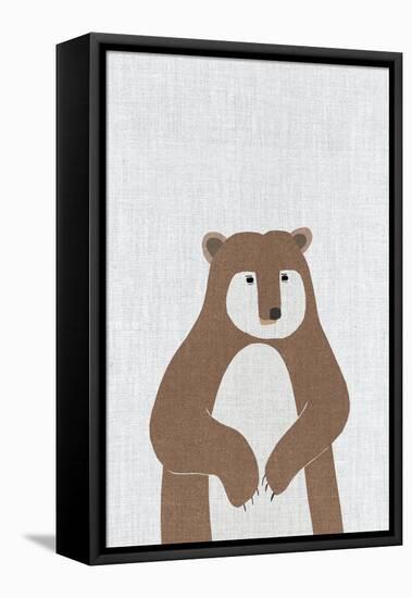 Brown Bear-Annie Bailey Art-Framed Stretched Canvas