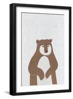Brown Bear-Annie Bailey Art-Framed Art Print