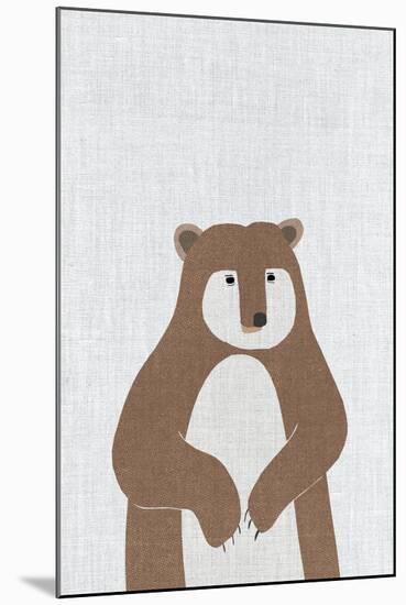 Brown Bear-Annie Bailey Art-Mounted Art Print