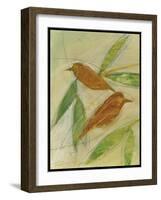 Brown Birds at Rest-Tim Nyberg-Framed Giclee Print