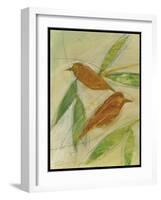 Brown Birds at Rest-Tim Nyberg-Framed Giclee Print