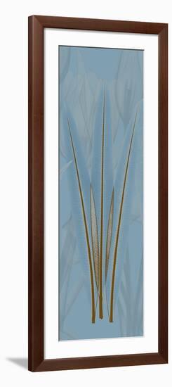 Brown Blue Palm-Albert Koetsier-Framed Art Print