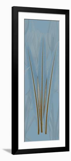 Brown Blue Palm-Albert Koetsier-Framed Art Print