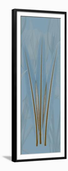 Brown Blue Palm-Albert Koetsier-Framed Art Print
