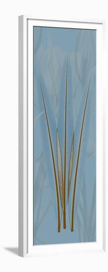 Brown Blue Palm-Albert Koetsier-Framed Art Print