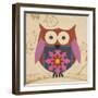 Brown Boho Owl-Hope Smith-Framed Art Print