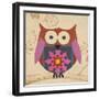 Brown Boho Owl-Hope Smith-Framed Art Print