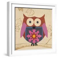 Brown Boho Owl-Hope Smith-Framed Art Print