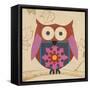 Brown Boho Owl-Hope Smith-Framed Stretched Canvas