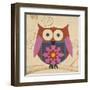 Brown Boho Owl-Hope Smith-Framed Art Print