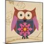 Brown Boho Owl-Hope Smith-Mounted Art Print