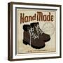 Brown Boots Vintage Poster-radubalint-Framed Art Print