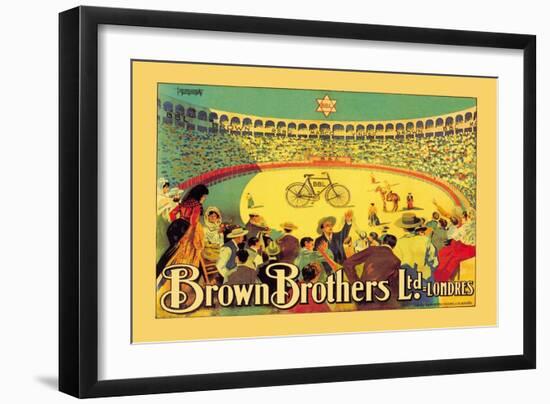 Brown Brothers Bicycles-J. Muntanya-Framed Art Print