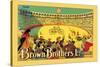 Brown Brothers Bicycles-J. Muntanya-Stretched Canvas