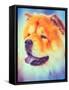 Brown Chines Chow Chow Dog-Grisha Bruev-Framed Stretched Canvas