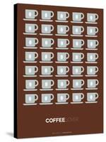 Brown Coffee Poster-NaxArt-Stretched Canvas