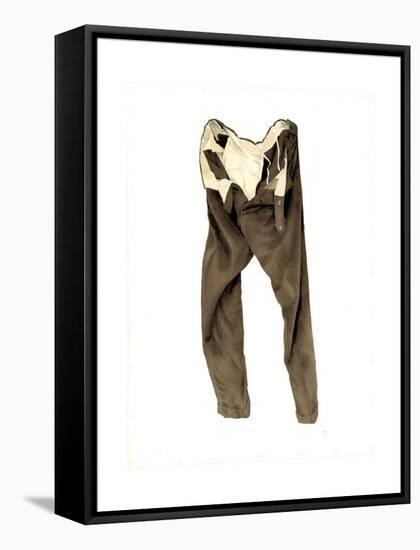 Brown Corduroy Trousers (Michael) 2003-Miles Thistlethwaite-Framed Stretched Canvas