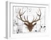 Brown Deer Head-OnRei-Framed Art Print