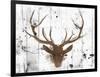 Brown Deer Head-OnRei-Framed Art Print