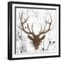 Brown Deer Head-OnRei-Framed Art Print