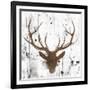 Brown Deer Head-OnRei-Framed Art Print