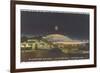 Brown Derby Restaurant at Night, Retro-null-Framed Premium Giclee Print