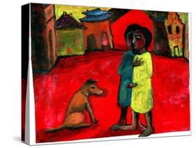 Brown Dog, 2004,-Gigi Sudbury-Stretched Canvas