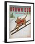 Brown Dog Ski Co-Wild Apple Portfolio-Framed Art Print