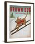 Brown Dog Ski Co-Wild Apple Portfolio-Framed Art Print