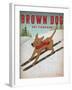 Brown Dog Ski Co-Wild Apple Portfolio-Framed Art Print